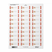 Apple van ons Eye Return-adreslabel Etiket (Full Sheet)