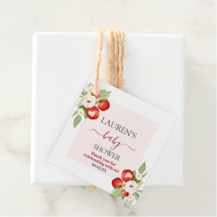 Apple van ons oog Baby shower Bedankjes Labels