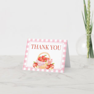 Apple van ons oog Baby shower Bedankkaart