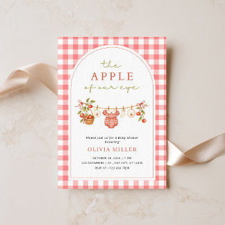 Apple van Ons Oog Baby Shower Uitnodiging Meisje