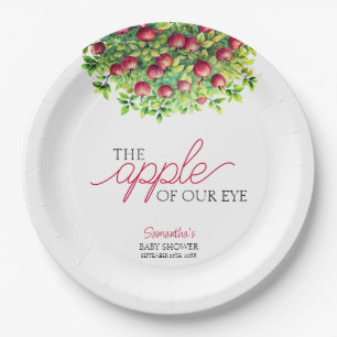 Apple van Ons Oog Herfst Baby shower Papieren Bordje