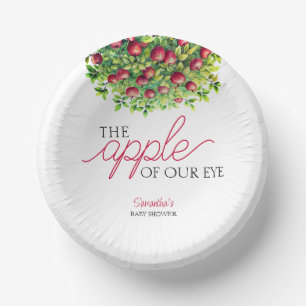 Apple van Ons Oog Herfst Baby shower Papieren Kommen