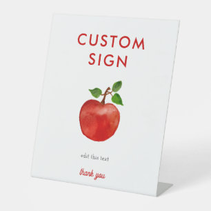 Apple van onze Eye Baby shower Custom Sign Reclamebord Met Voetstuk