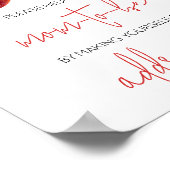 Apple van onze Eye Baby shower Envelope Station Poster (Hoek)