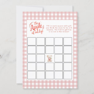 Apple van onze Eye Bingo Baby shower Game Kaart