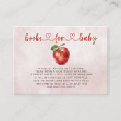 Apple van onze Eye Herfst Baby shower Book Request Informatiekaartje (Voorkant)