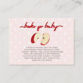 Apple van onze Eye Herfst Baby shower Book Request Informatiekaartje (Voorkant)
