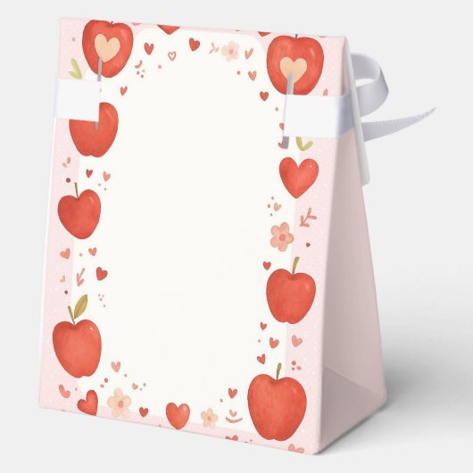 Apple van onze Eye Herfst thema Verjaardag Bedankdoosjes (Achterkant)