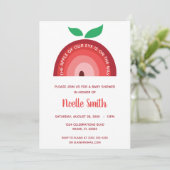 Apple van onze ogen, Apple Rainbow, Baby shower Kaart (Staand voorkant)