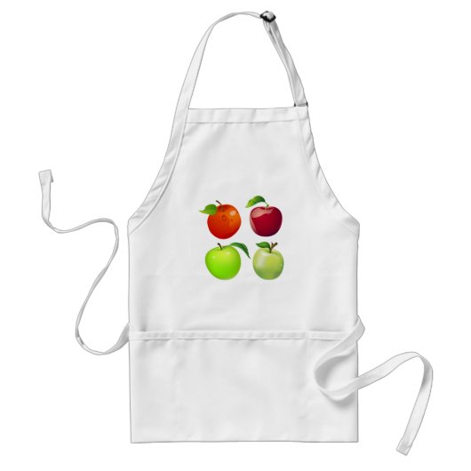 Apple Varieties Standaard Schort (Voorkant)