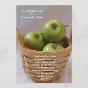Apple vert épousant des invitations