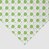 Apple vert modèlent le papier de soie de soie (Détail)