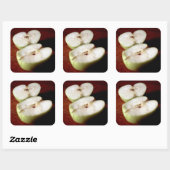 Apple Vierkante Sticker (Vel)