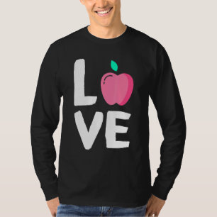Apple-vruchtenzomer Vegan-appelsap T-shirt