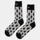 Apple White Pattern Socks Sokken (Links)