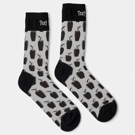Apple White Pattern Socks Sokken (Rechts)