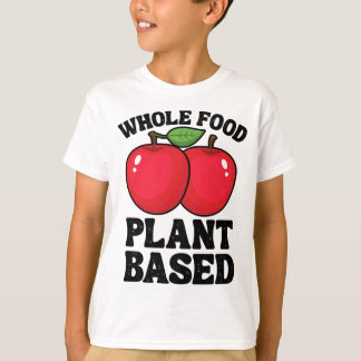 Apple Whole Food Plant Gebaseerd Fruit Funny Vegan T-shirt