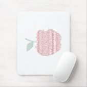 Apple woord cloud art muismat (Met muis)