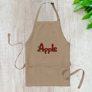 Apple Word Apron Standaard Schort