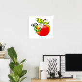 Apple & Worm, terug naar school Poster (Thuiskantoor)