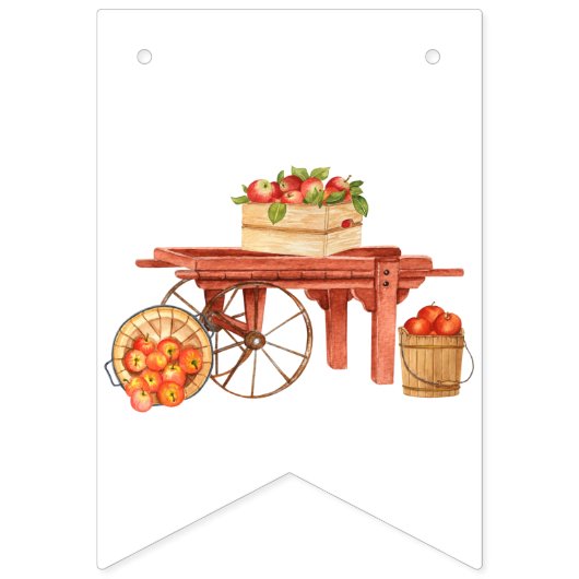 Apple-y Ever After!  Bruiloftsdecoraties Vlaggetjes (Eerste vlag)