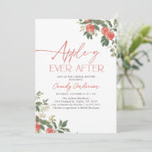 Apple-y Ever After Invitation de Fiançailles Apple (Debout devant)
