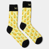 Apple Yellow Pattern Socks Sokken (Rechts)