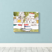 Appledore, Devon.Print sur Toile (Insitu (Plancher de Bois))