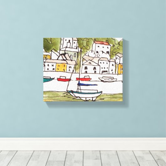 Appledore, Devon.Print sur Toile (Insitu (Plancher de Bois))