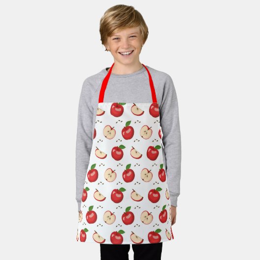 Apples Apron Schort (Gedragen)