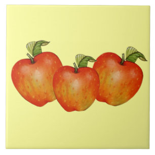 Apples Decorative Accent Tegel of Trivet Tegeltje