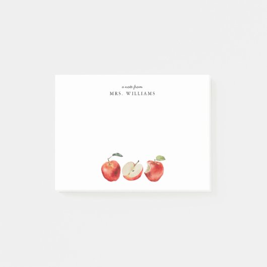Apples Docent Naam Post-it® Notes (Voorkant)