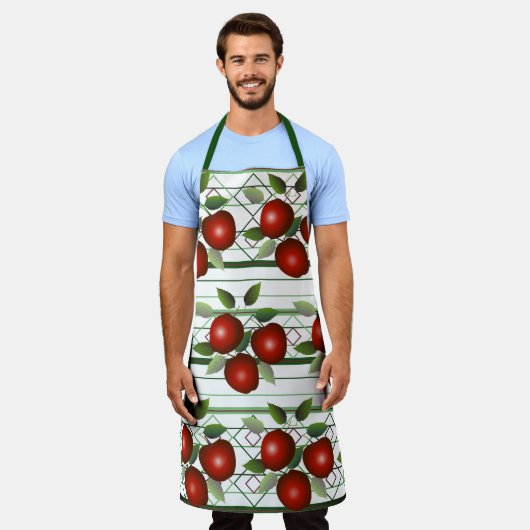 Apples Fruit Pattern Schort (Gedragen)
