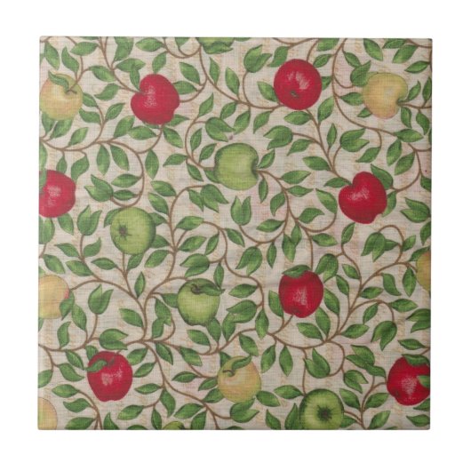 Apples Galore Ceramic Tile Tegeltje (Voorkant)