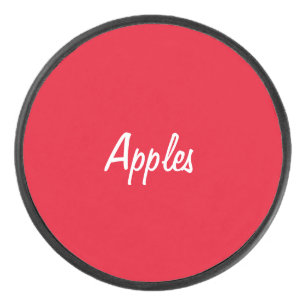 Apples Hockey Puck