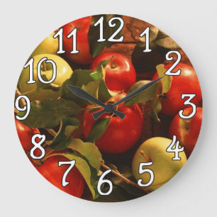 Apples Kitchen, Kantoor, Home Wall Clock Grote Klok