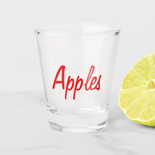Apples Shot Glass Glas (Voorkant)