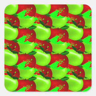 Apples Swatch Vierkante Sticker