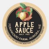 Applesauce Cinnamon Sticks Homemade Jelly Label (Voorkant)