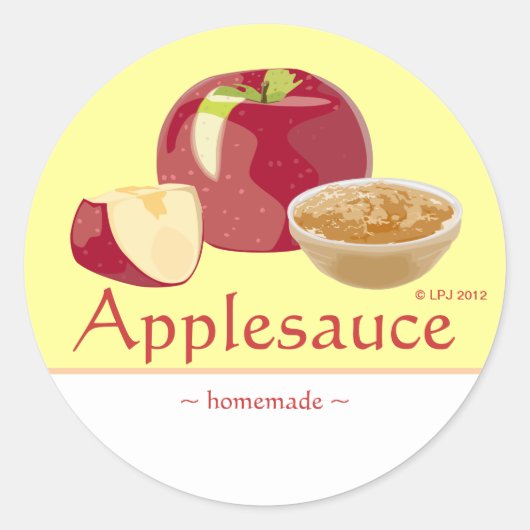 Applesaucers Ronde Sticker (Voorkant)