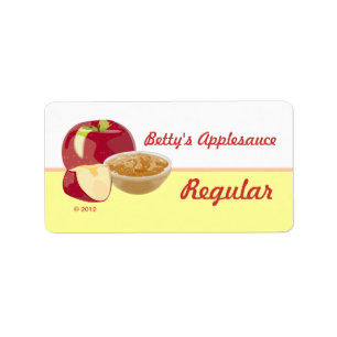 Applesaucingtabellen Etiket