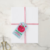 Applesaucom Valentijnsdag Gift Labels voor kindere Cadeaulabel (Met Touw)