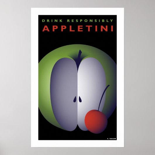 Appletini (klein Poster) Poster (Voorkant)