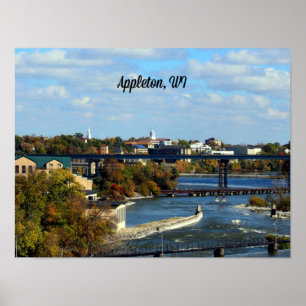 Appleton, landschapsfoto Wisconsin Poster