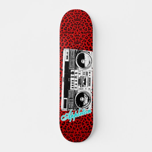 Appleton leapord ghetto box skateboard (Voorkant)