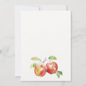 Appley Ever After Apple Watercolor Wedding Kaart (Achterkant)