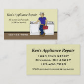 Appliance Repairman-visitekaartje Visitekaartje (Voorkant / Achterkant)