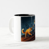 Application Paw : Une Mug En Céramique À Deux Tons (Devant gauche)