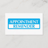Appointment Reminder Cards - Light Blue Contactkaartje (Achterkant)