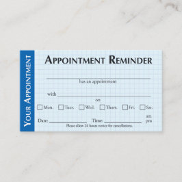 Appointment Reminder Cards with Kindness Message Contactkaartje